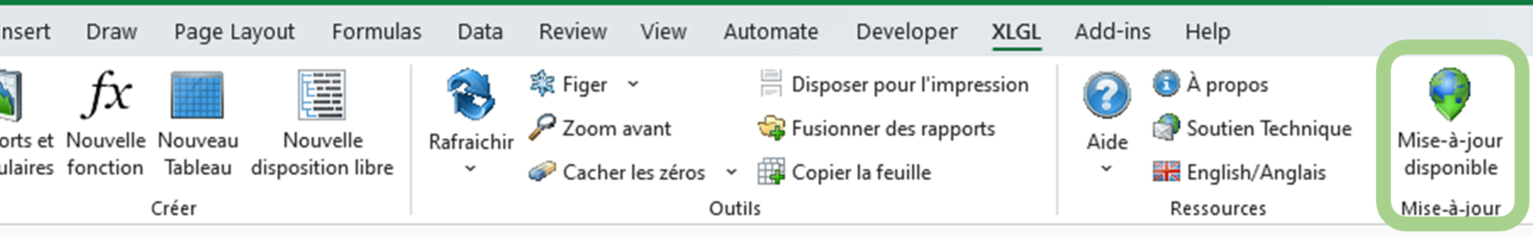 mise à jour